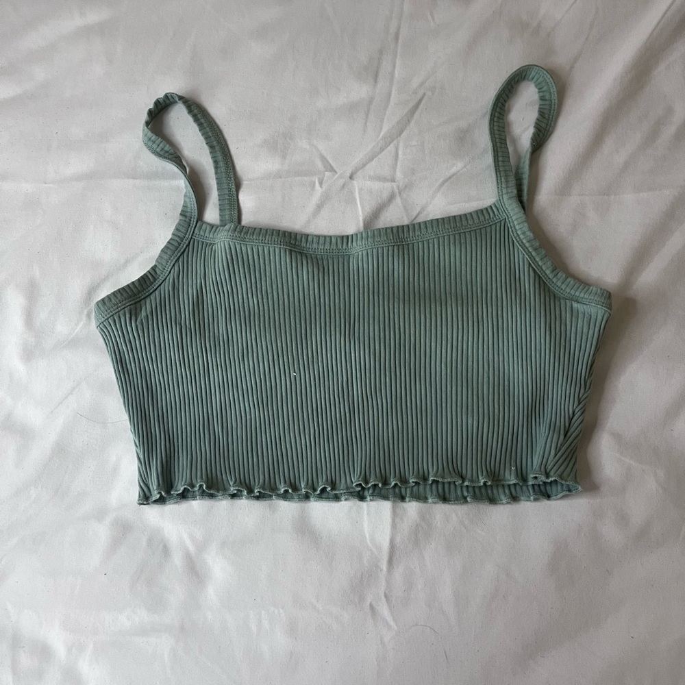 Mint green crop top size M